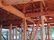 木工事～構造見学会～外壁張り