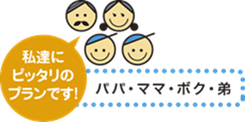 私達にピッタリのプランです