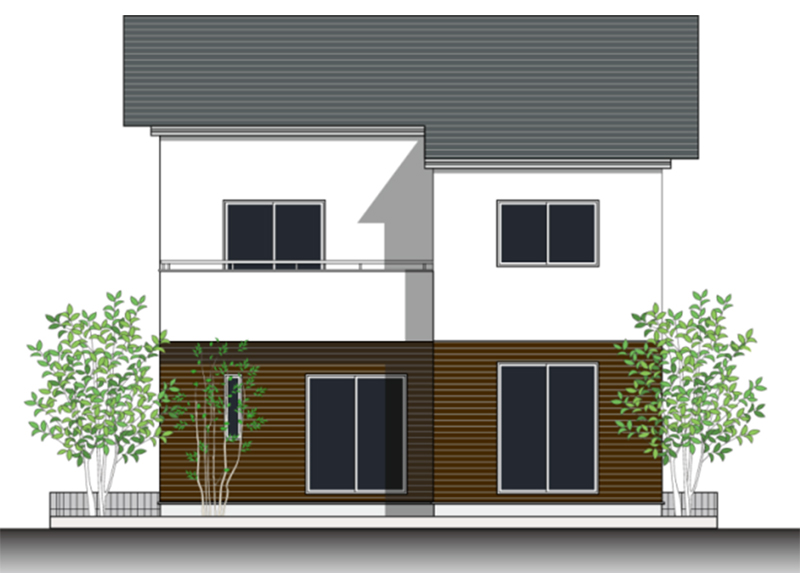 3LDK【30坪】大型小屋裏収納のある間取りプラン